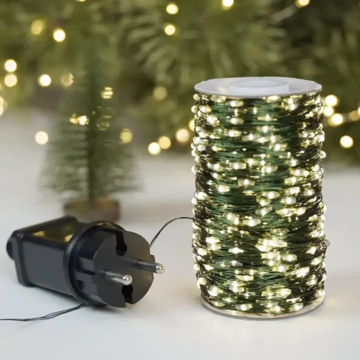 Obrázok z Nano LED vánoční řetěz venkovní 1000led / 100m, 8 programů